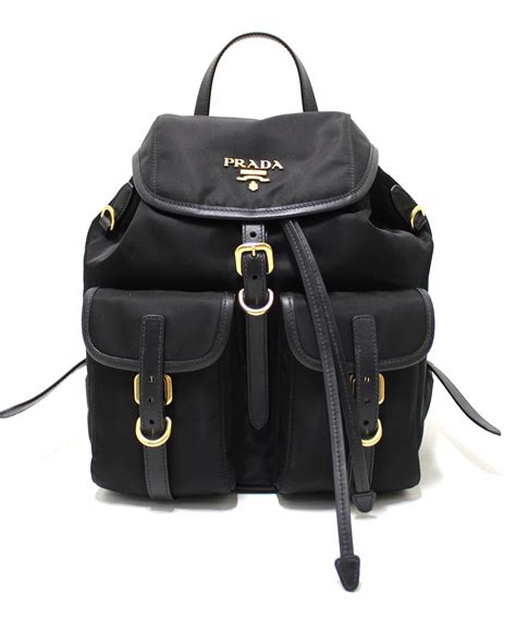 prada nylon backpack gold hardware|Prada nylon backpack review.